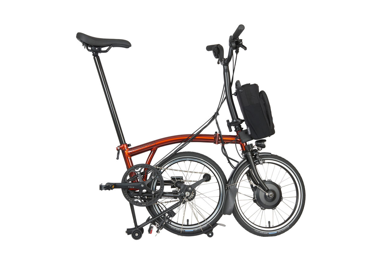 Electric C Line Explore - Flame Lacquer | Brompton Bicycle USA
