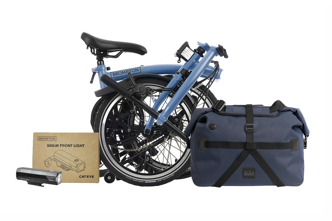 C Line Commuter Kit - Cloud Blue | Brompton Bicycle USA