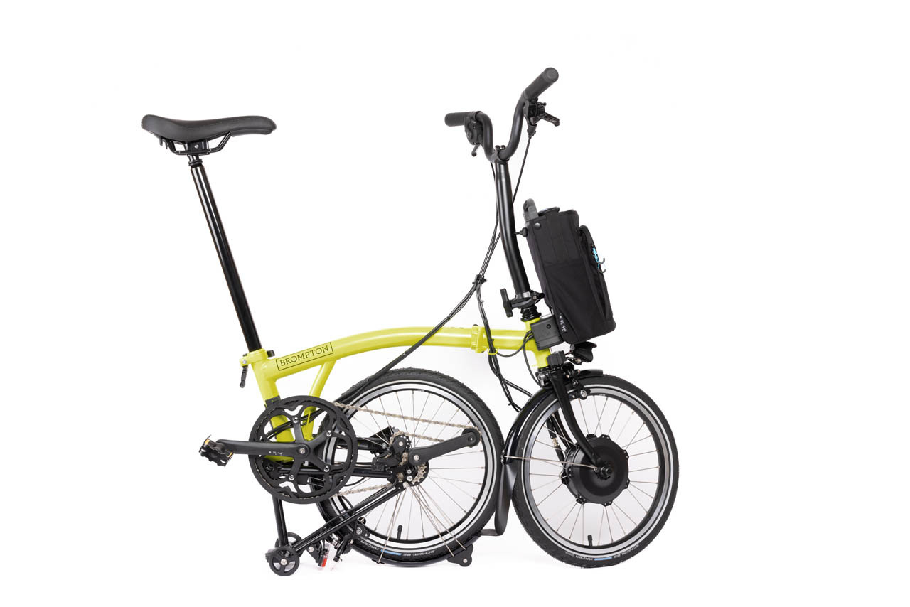 Electric C Line Explore - Yuzu Lime | Brompton Bicycle USA