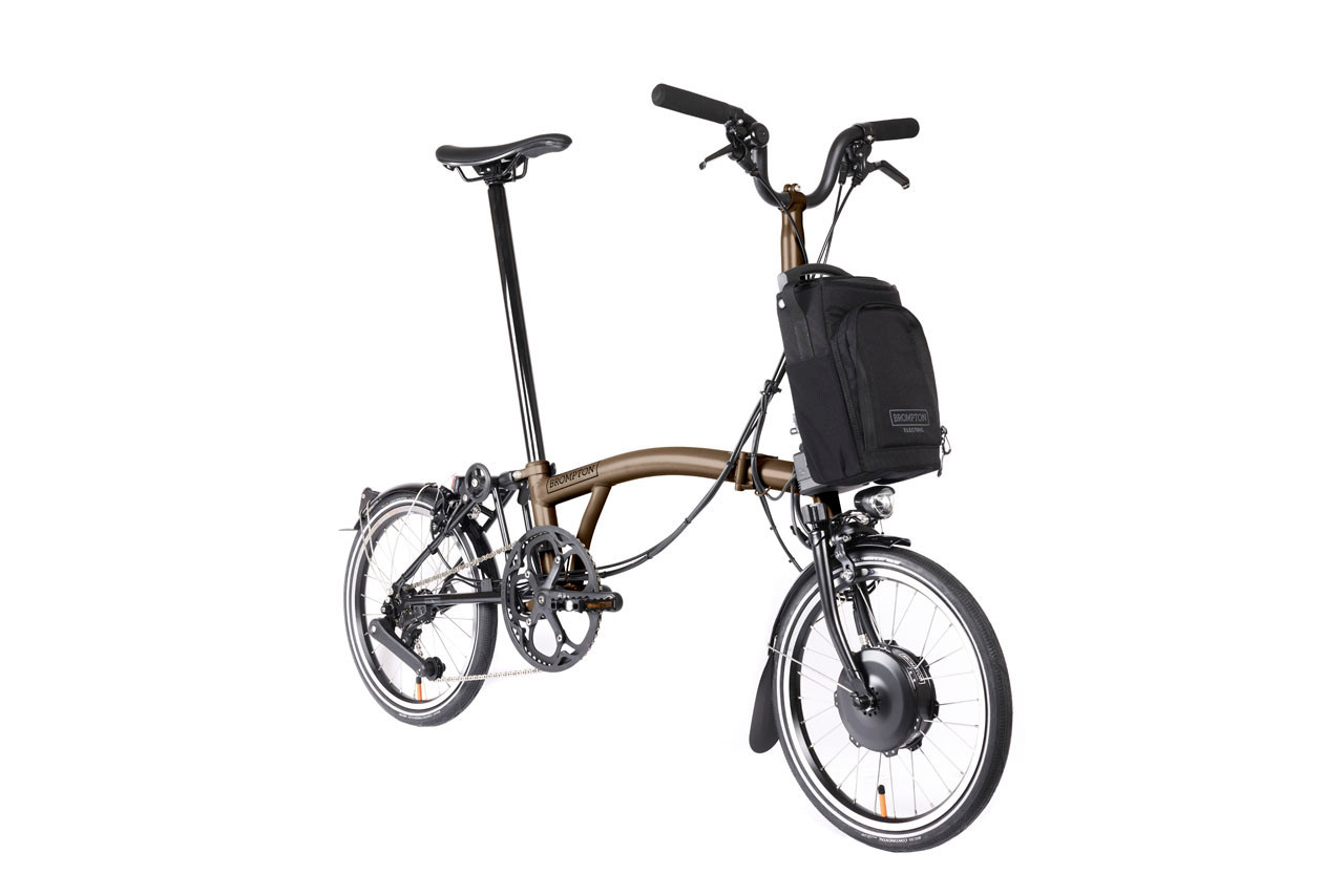 Electric P Line - 4 Speed - Bronze Sky Metallic | Brompton Bicycle USA