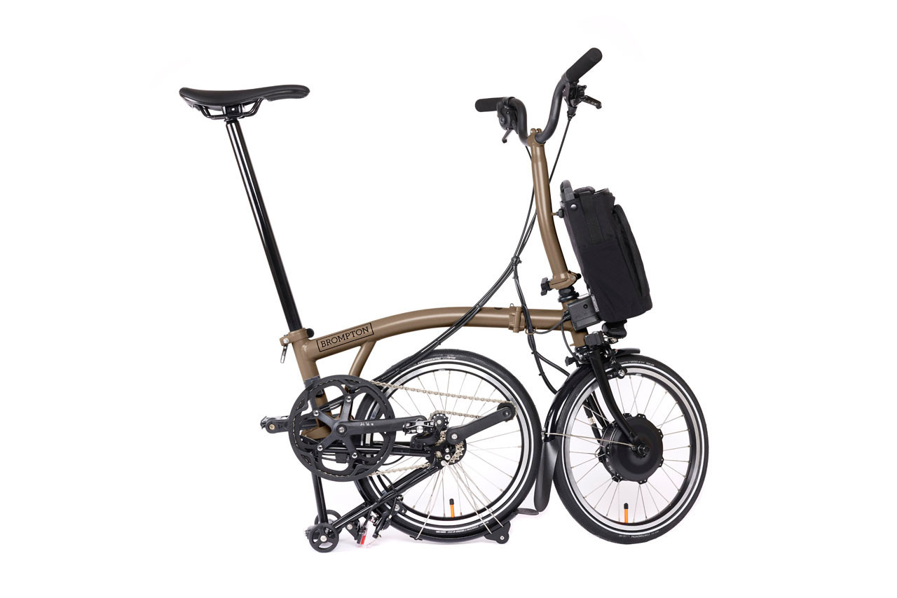 Electric P Line - 4 Speed - Bronze Sky Metallic | Brompton Bicycle USA