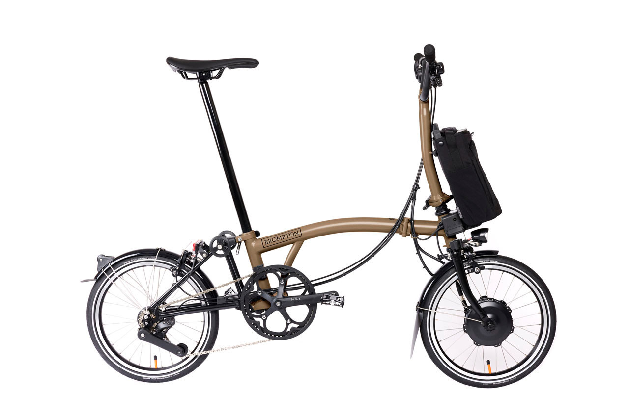 Electric P Line - 4 Speed - Bronze Sky Metallic | Brompton Bicycle USA