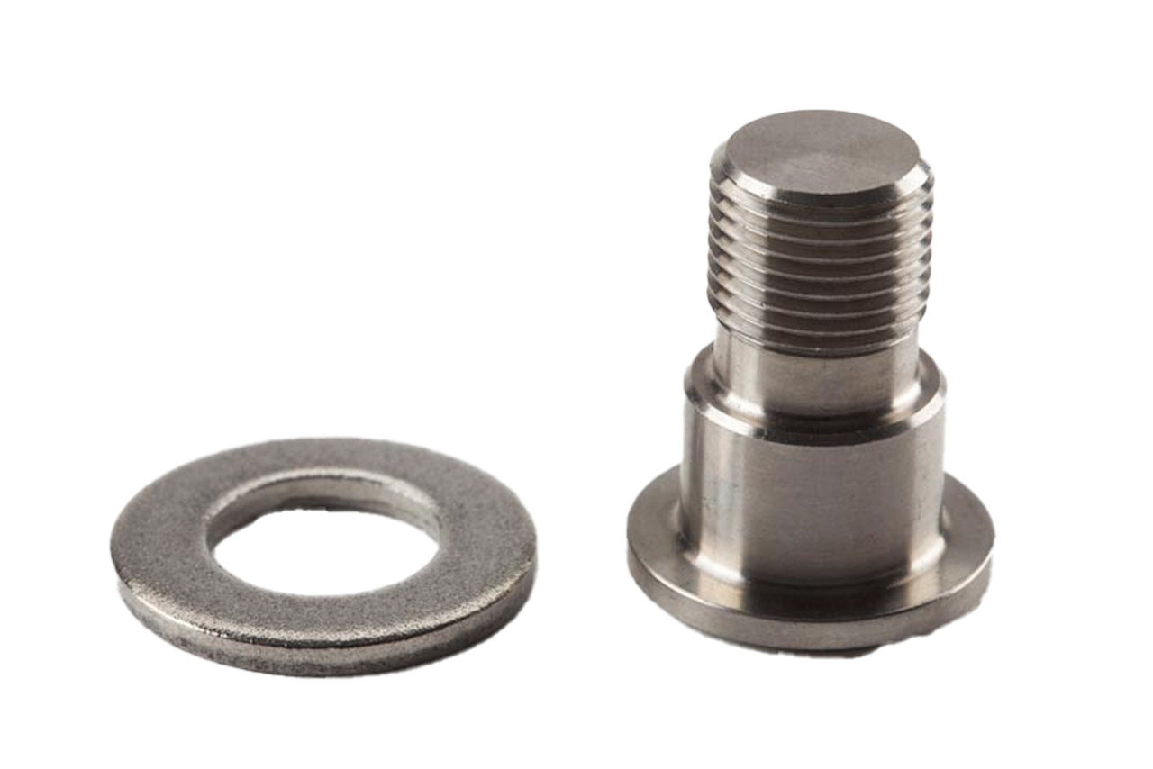 Brompton Pedal Axle and Bolt, Left Hand Thread, Steel