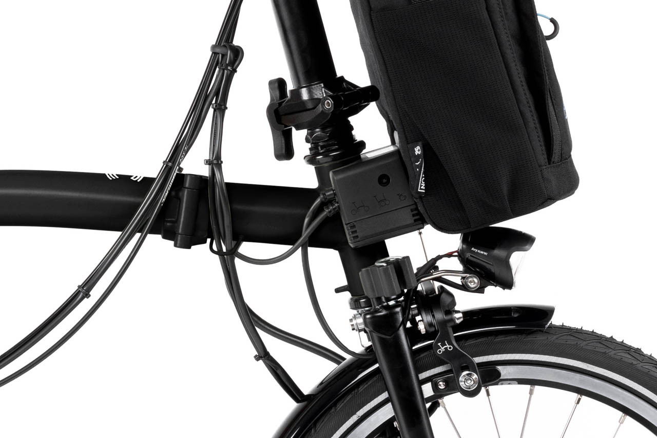 Electric C Line with Roller Rack - 4-speed | Brompton Bicycle USA