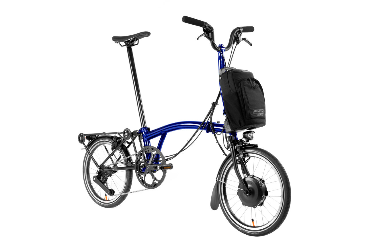 Electric P Line with Roller Rack - 4-speed | Brompton Bicycle USA