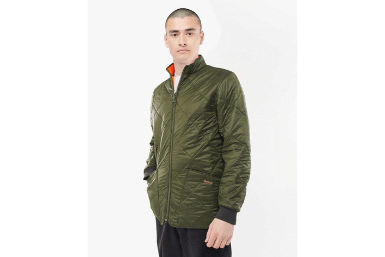 Barbour x Brompton omkeerbaar gewatteerd herenjack