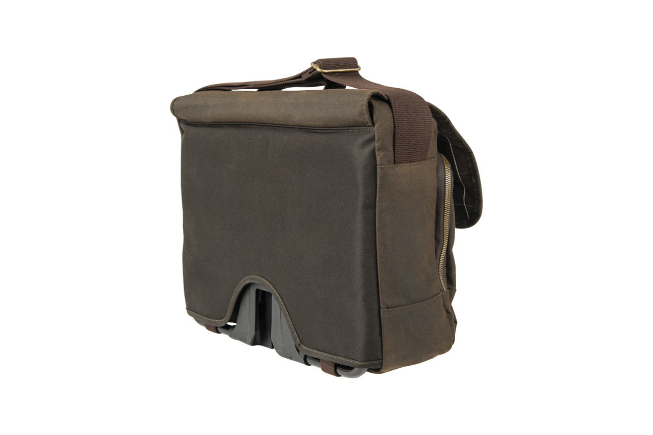 Barbour X Brompton Wax City Bag | Brompton Bicycle USA