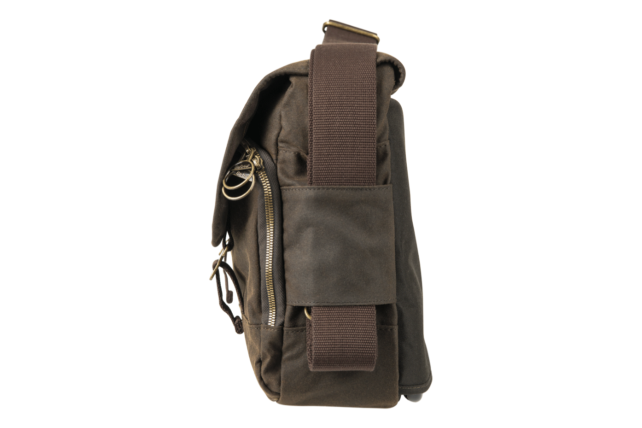 Barbour X Brompton Wax City Bag | Brompton Bicycle USA