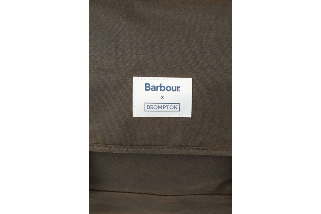 Barbour X Brompton Wax City Bag | Brompton Bicycle USA