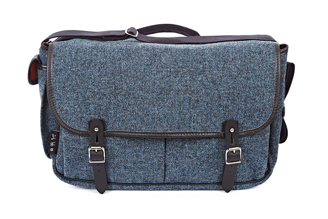 Brompton Game Bag in Storm Gray Tweed - front view