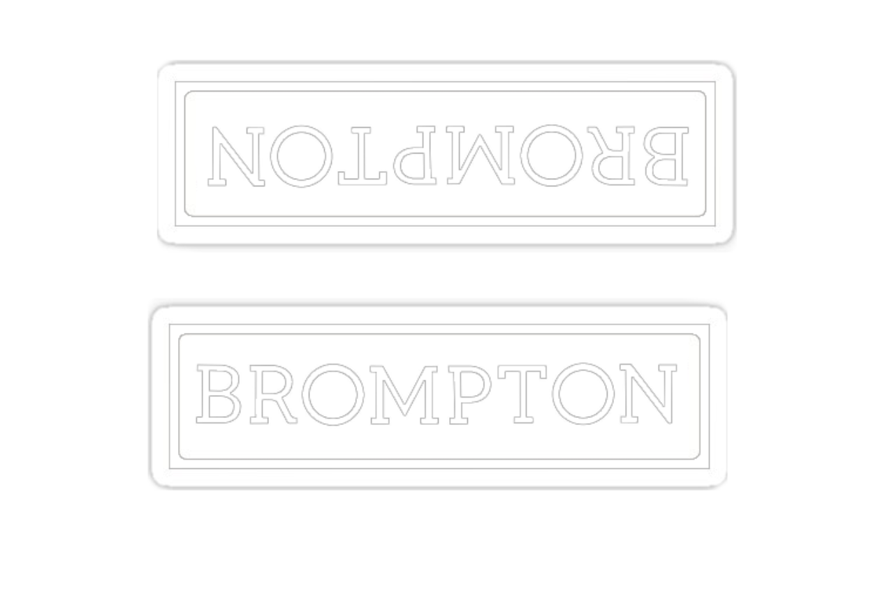 Brompton Main Frame Decal