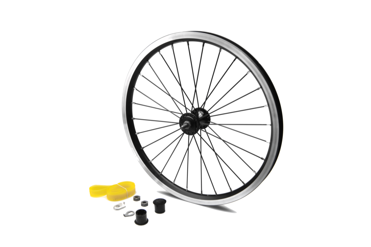 Front Wheel Radial Lacing Incl Fittings - Black