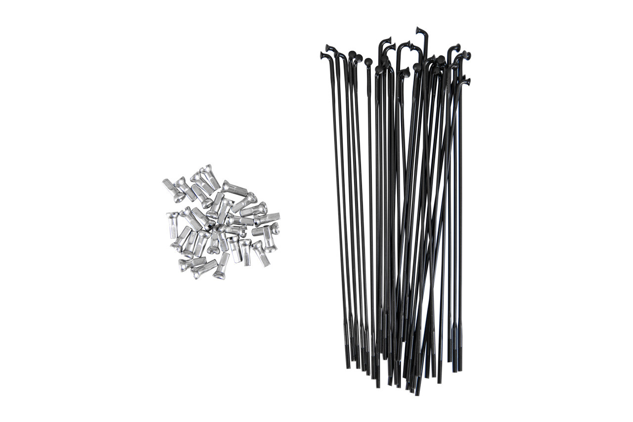 Spoke & Nipple Set Double Butted 14G, 141mm