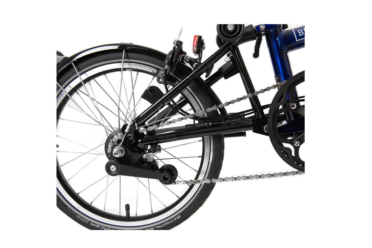 Brompton Electric P Line Urban with Roller Rack - Mid Handlebar