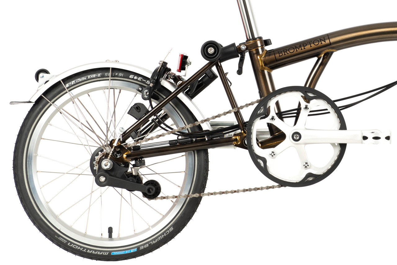 C Line Explore with Battery Lighting - Silver - 6 Speed | Brompton USA