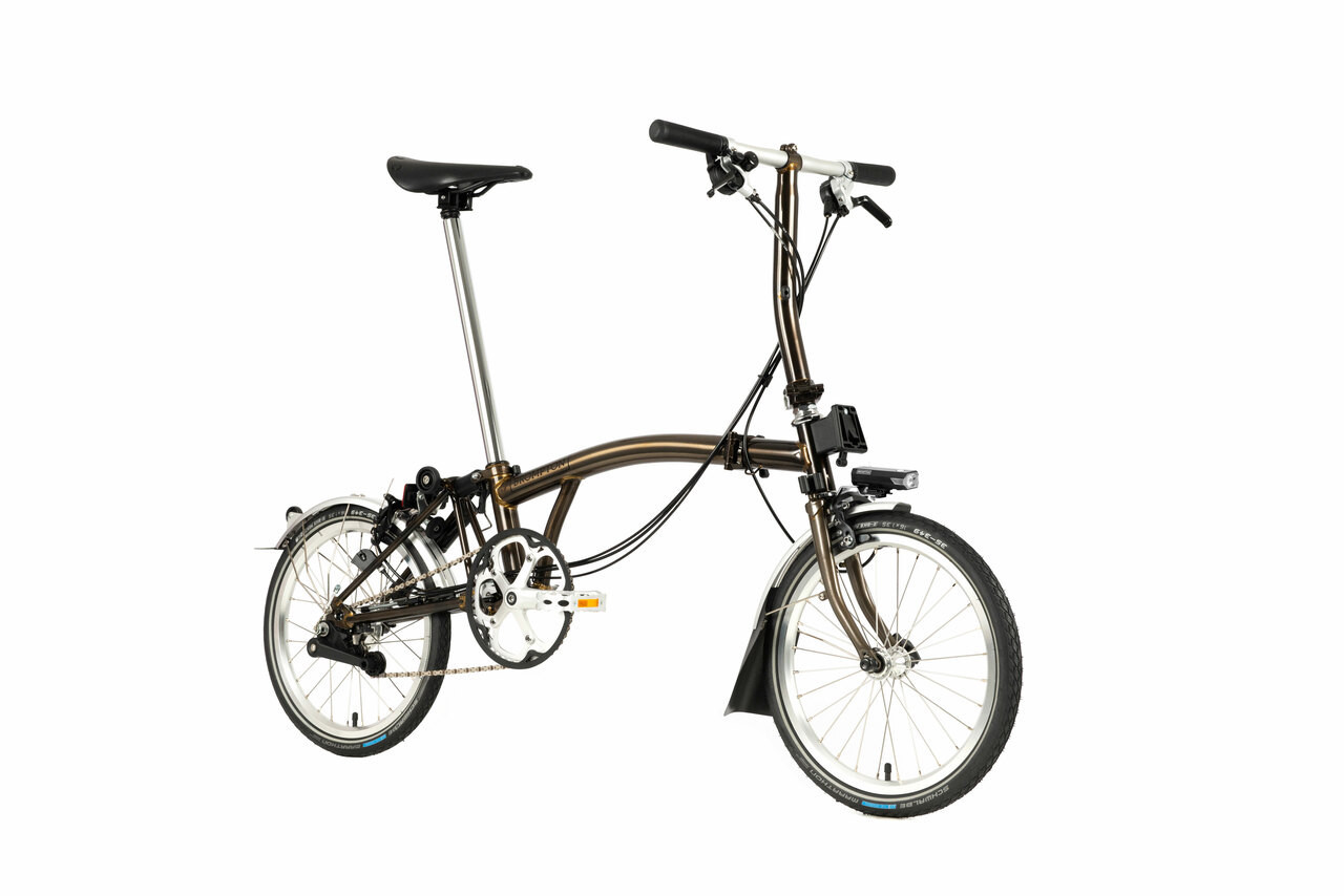 C Line Explore with Battery Lighting - Silver - 6 Speed | Brompton USA
