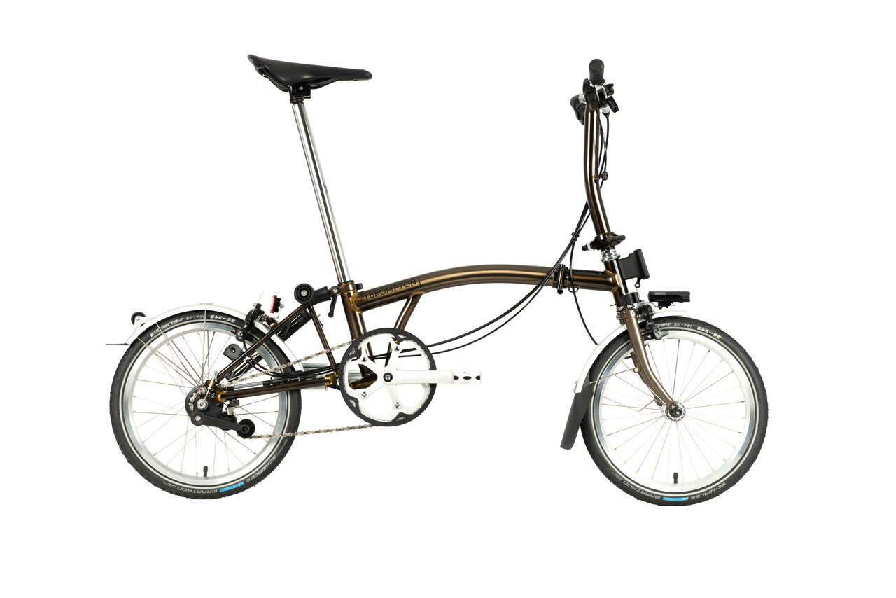 C Line Explore with Battery Lighting - Silver - 6 Speed | Brompton USA