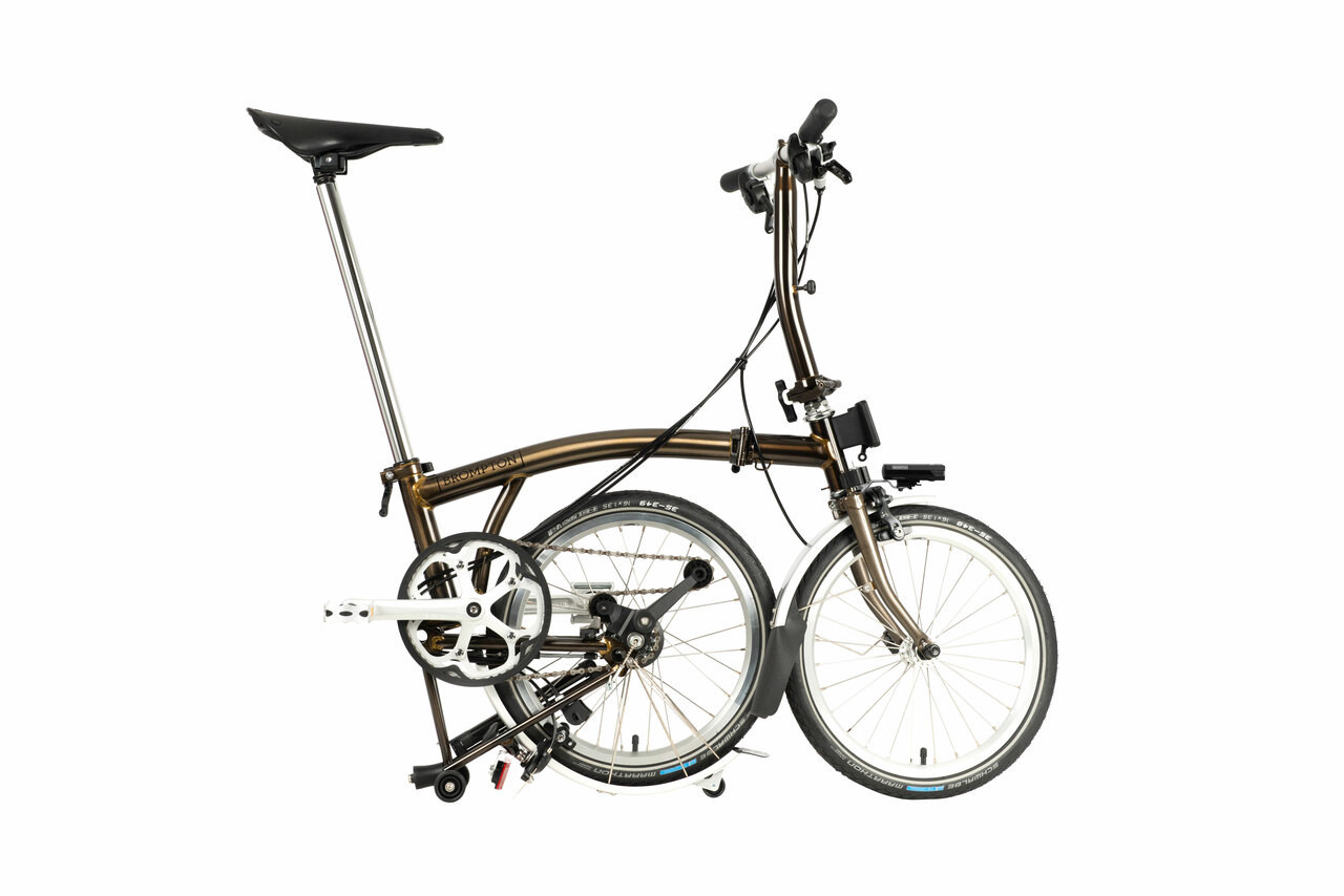 C Line Explore with Battery Lighting - Silver - 6 Speed | Brompton USA