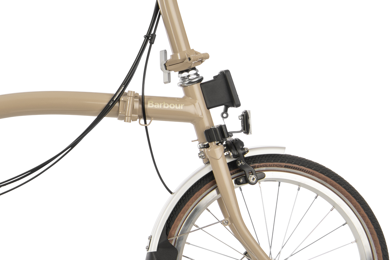 Barbour x Brompton C Line Explore - front reflector