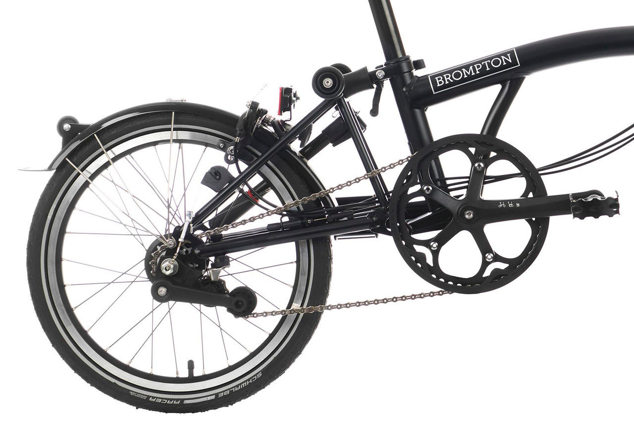 ぷー BROMPTON M6L 6速　折りたたみ自転車 ブラック 船橋×BROMPTON】オールブラックで高級感ある仕上がりとなってい