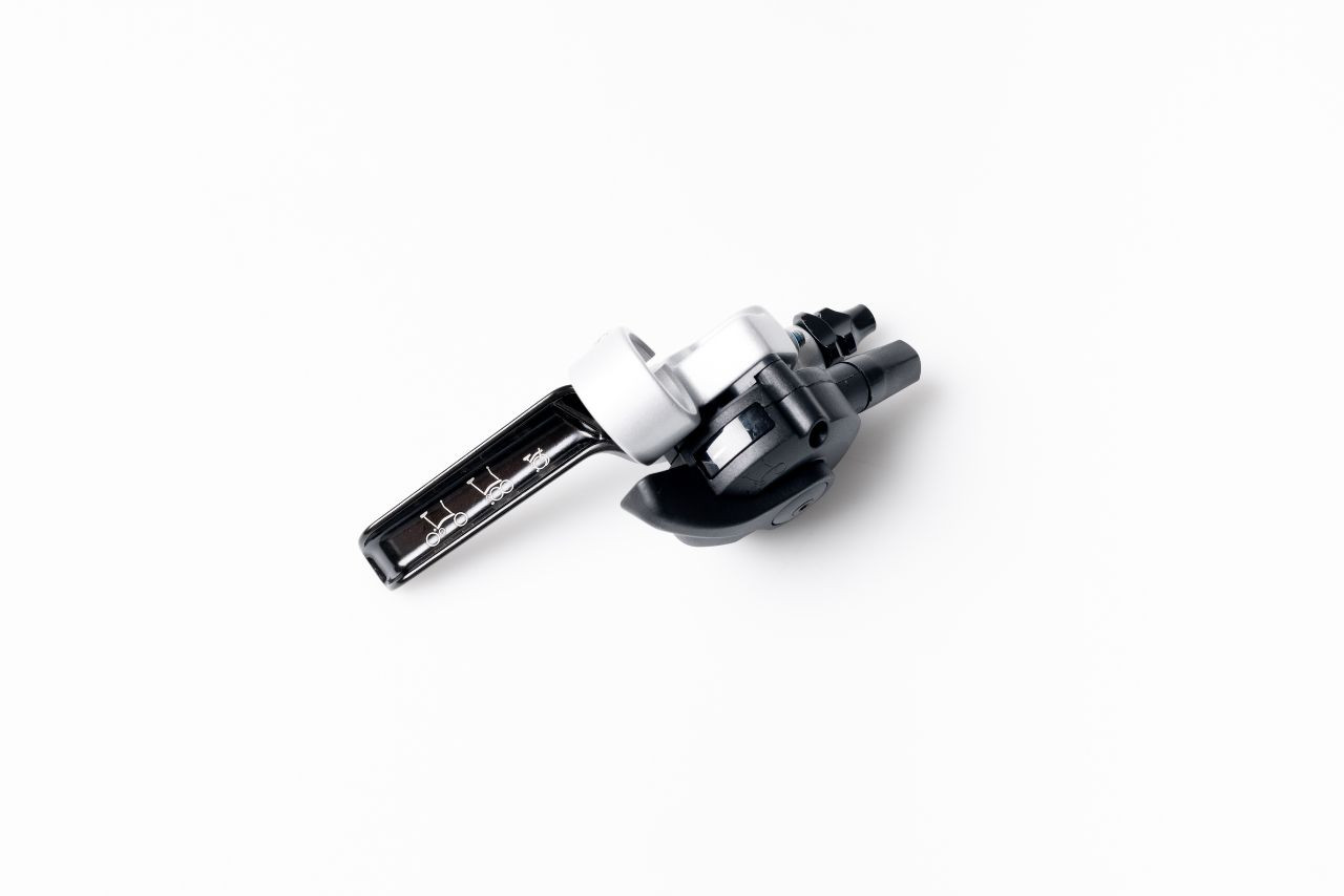Brake Lever Left with Integrated Underbar 2 Speed Shifter Silver Black