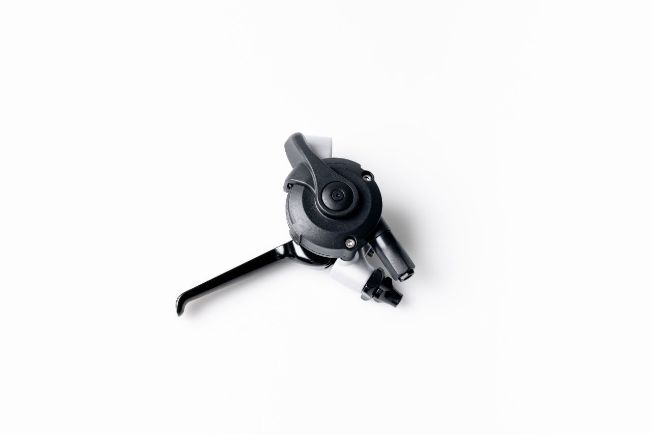 Brake Lever Left with Integrated Underbar 2 Speed Shifter Silver Black