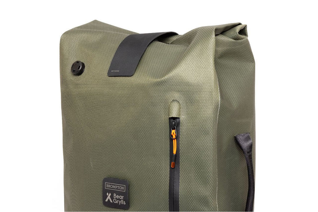 Brompton x Bear Grylls Waterproof Backpack | Brompton Bicycle USA