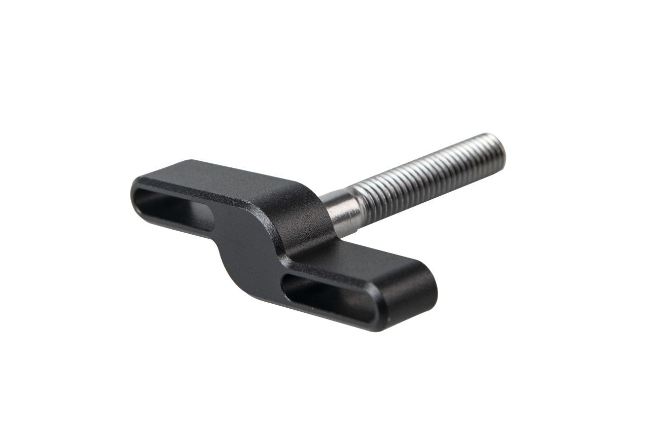 Hinge Clamp Lever Assembly - Black Aluminium