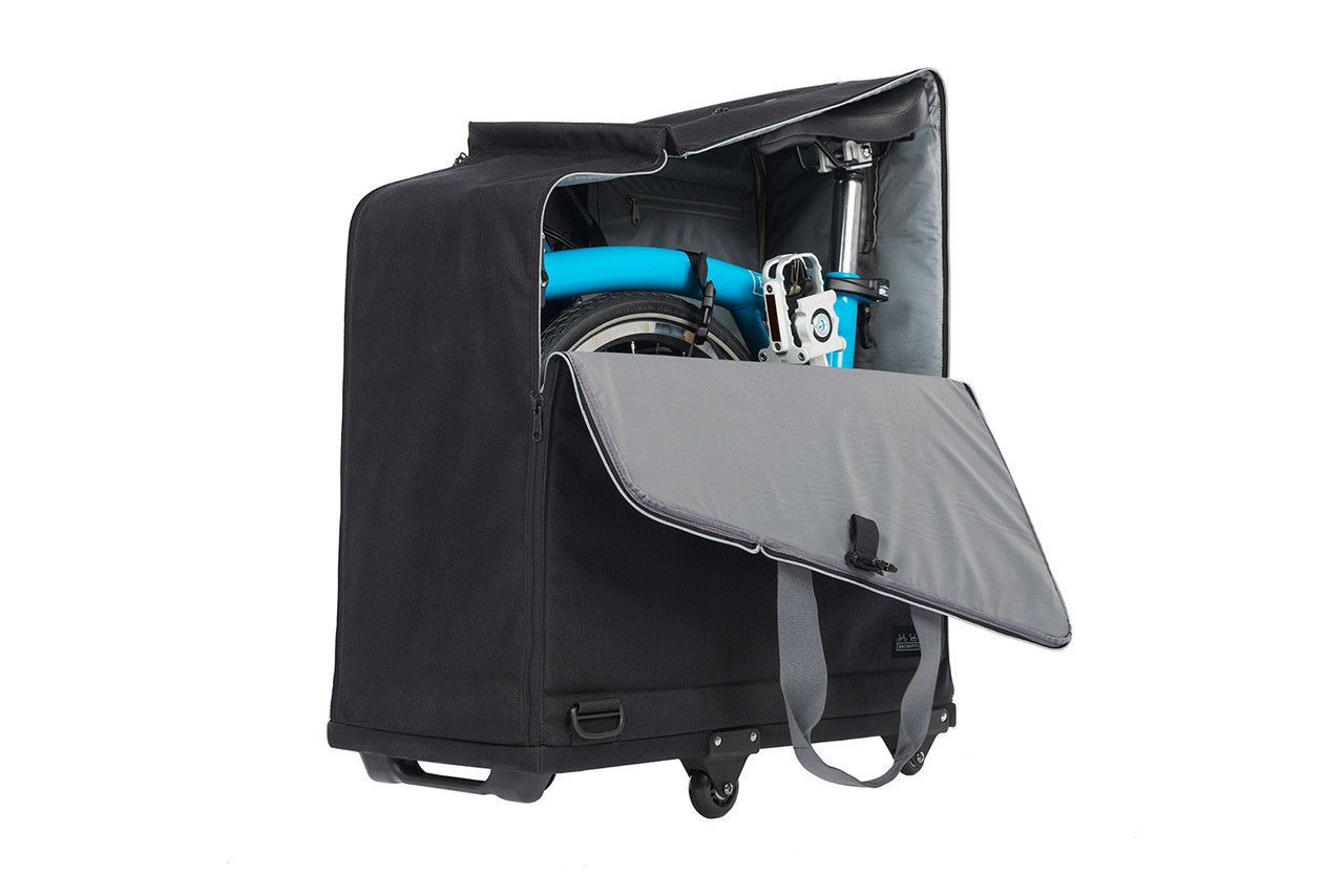 Padded Travel Bag With 4 Rollers Black | Brompton Bicycle USA