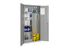 COSHH Hazardous Substance Storage Cabinet Grey 183cm H x 91.5cm W 3 Shelves