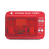  Chemical Splash Safety Station for Eyewash or Skin Flush Complete Red Cap 