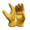 GLG2208 Drivers Gloves Leather With Lining Yellow   