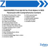 FAK2032RED First Aid Kit for First Aiders in RED Haversack with Comprehensive Content  Zafety Supplies FAK2032RED