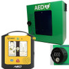 FAQ3671 Vivest Power Beat X1 AED Defibrillator with Digicode Heated Outdoor AED Cabinet Steel    FAQ3671 Vivest Power Beat X1 AED Defibrillator with Digicode Heated Outdoor AED Cabinet Steel