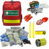 FAK9015 Large Forestry First Aid Kit for Teams of Arborists and Chainsaw Operators in Compact Water Resistant Backpack Red