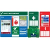 FAK8000P Site Safety Notice Board includes First Aid Fire Safety AED Signs Accident Book and Fire Log Book  Zafety Supplies FAK8000
