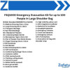 FSQ1000 Emergency Evacuation Kit for up to 100 People in Large Shoulder Bag  Zafety Supplies FSQ1000