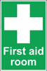 Zafety First Aid Room Sign Vinyl 20x30cm