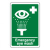 SSN5104S Emergency Eye Wash Sign Vinyl 20x30cm  Zafety 