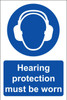Zafety Ear Protectors Must Be Worn Sign Rigid 20x30cm