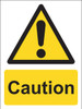 Zafety Caution Sign Vinyl 15x20cm