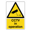 Zafety CCTV In Operation Sign Vinyl 15x20cm 