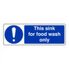 SSN8012S This Sink For Food Wash Only Vinyl 30x10cm  Zafety 