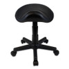 Zafety Saddle Stool For First Aid and Medical Rooms Black