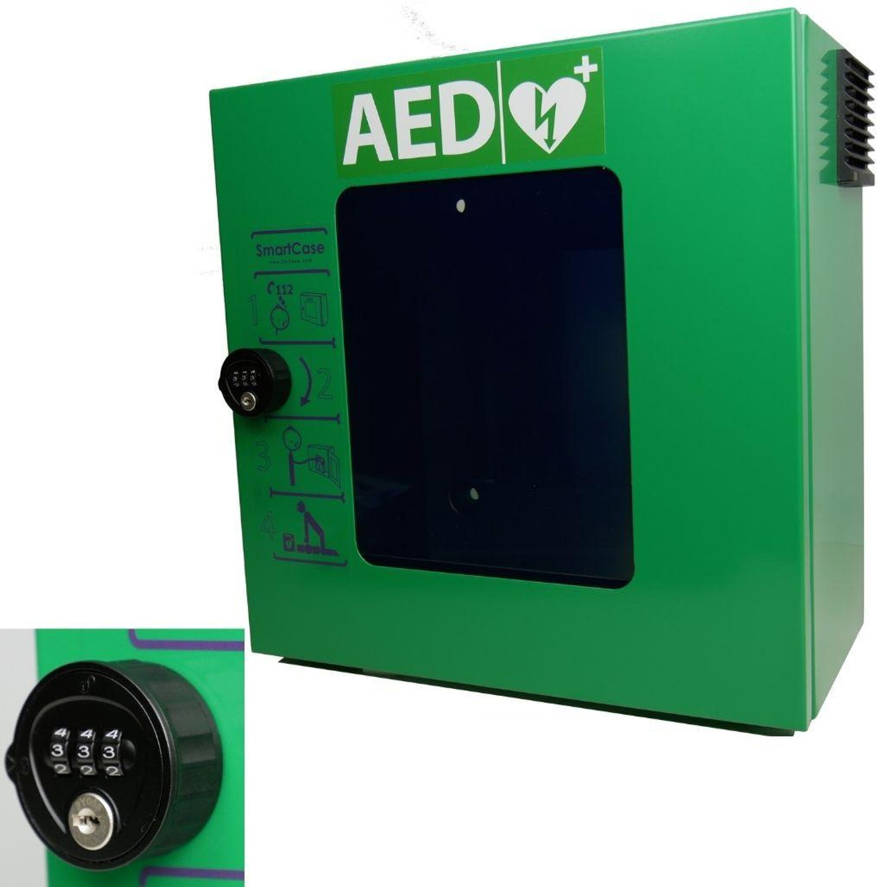 FAQ3013 Outdoor Defibrillator Cabinet Steel Heated Fits All AED Units Keypad Lock 1000    FAQ3013 Outdoor Defibrillator Cabinet Steel Heated Fits All AED Units Keypad Lock 1000
