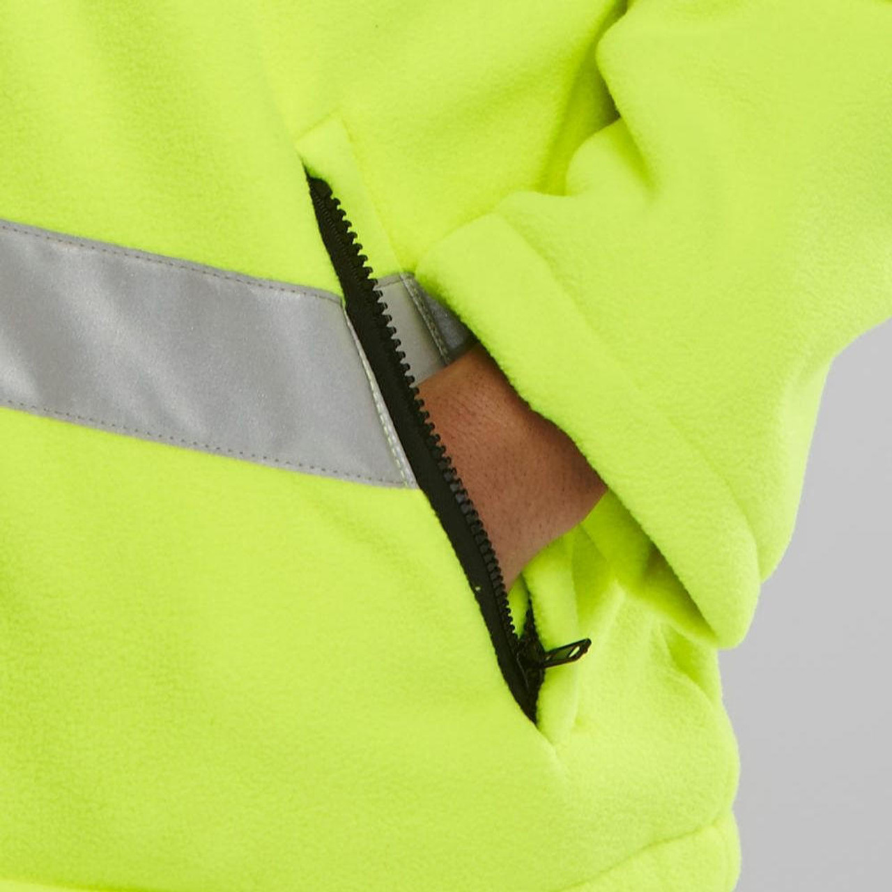 Hi Vis Fleece Jacket Yellow Carnoustie