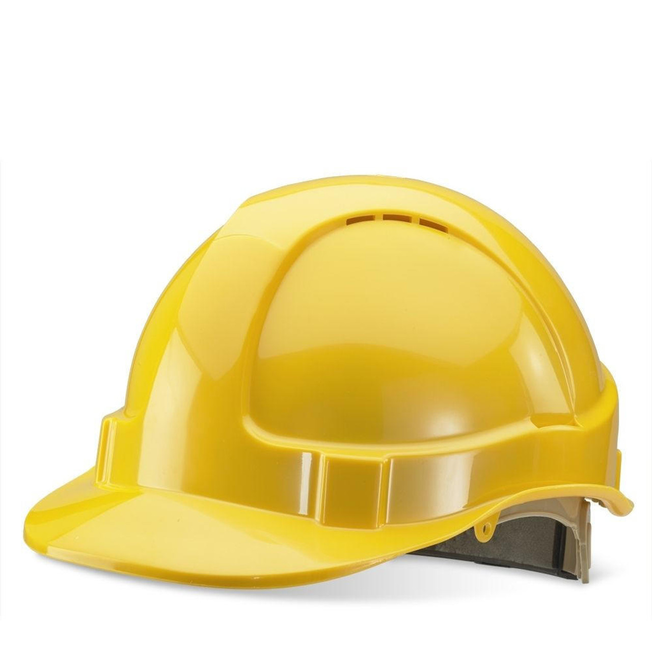 PHP1010X Hard Hat Safety Helmet Premium Vented With Wheel Ratchet Beeswift   