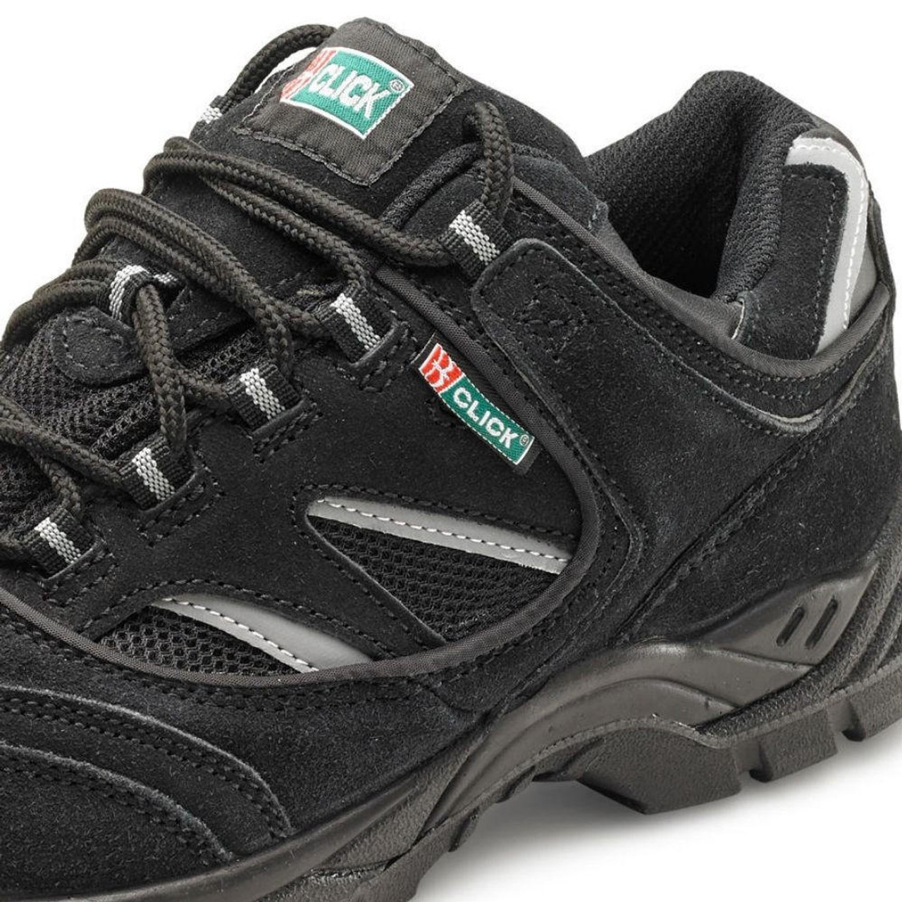 Safety Trainer Shoe With Steel Toe Cap and Midsole or Black or Beeswift