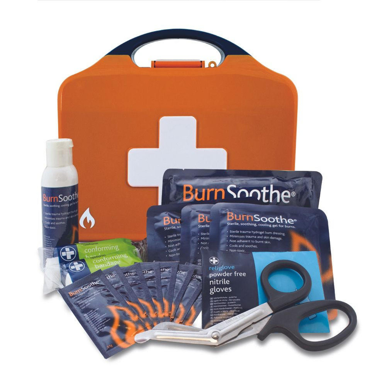 FBU1170 Large Burnsoothe Burns First Aid Kit Includes Wall Fixing   
