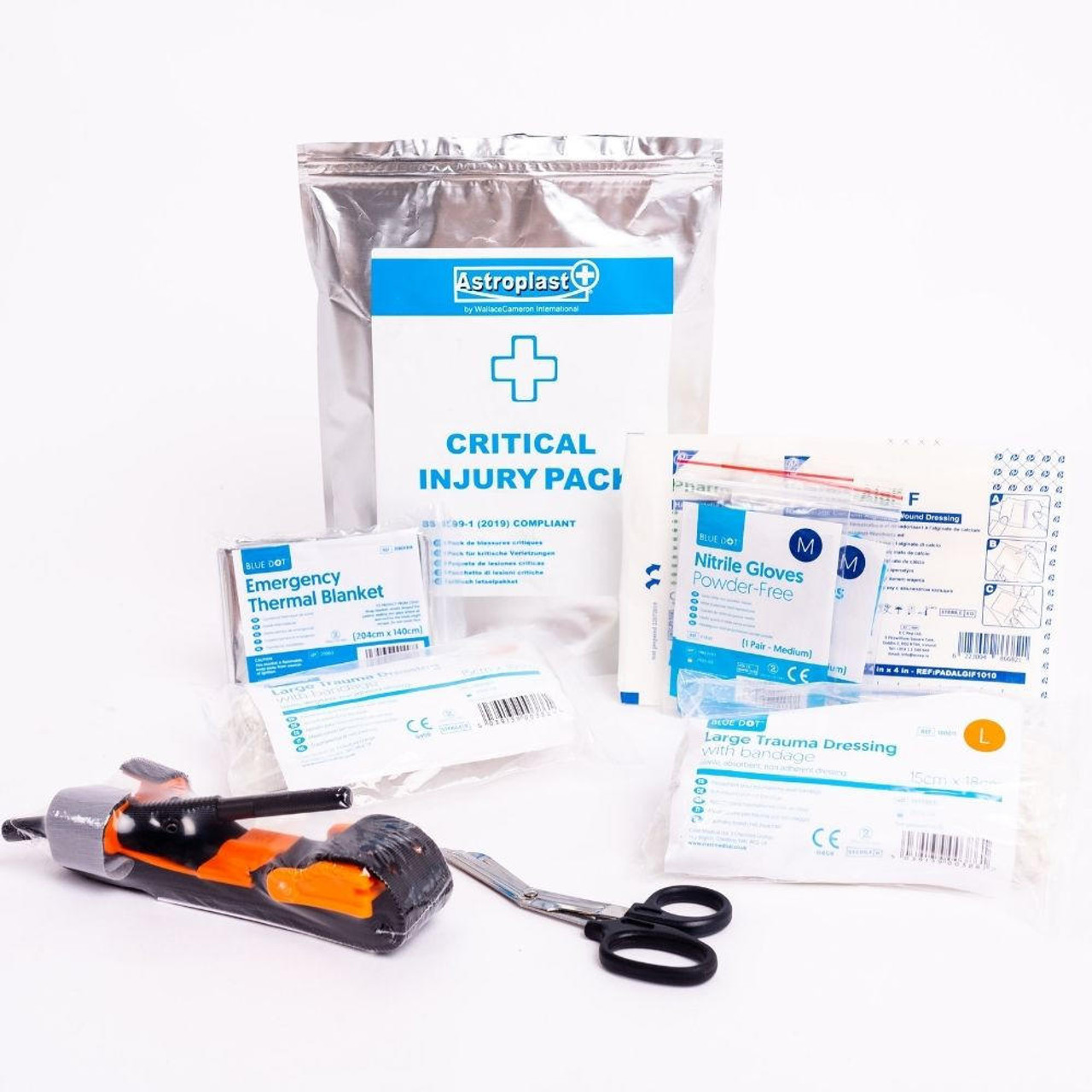 Critical Injury First Aid Trauma Kit BS 8599 Blue Dot